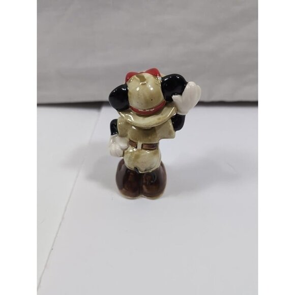 Vintage Disney Japan Minnie Mouse Ceramic Figurine Listening Binoculars Safari - Picture 3 of 6